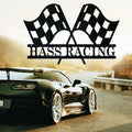 Racing Checkered Flag Monogram