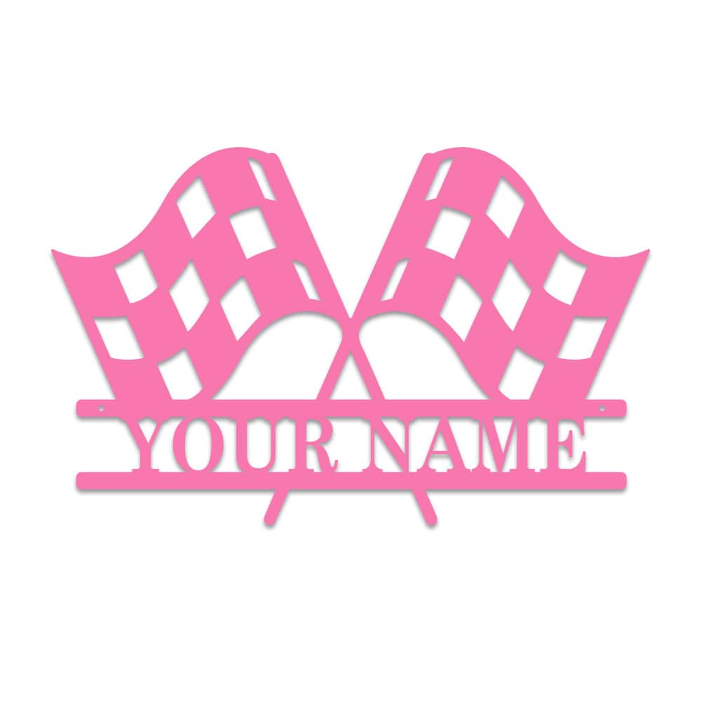 Racing Checkered Flag Monogram