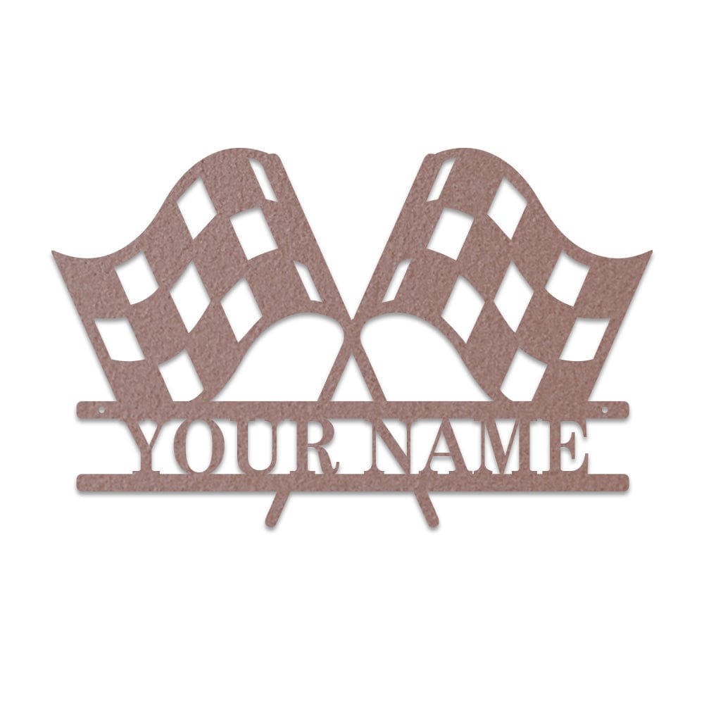 Racing Checkered Flag Monogram